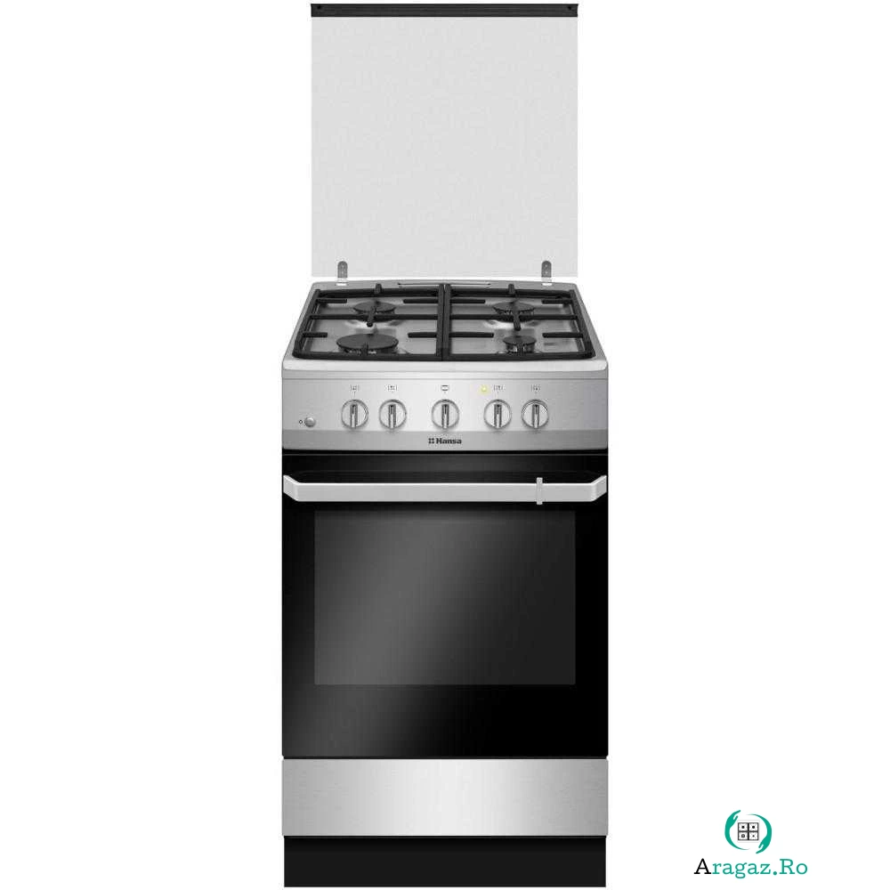 Aragaz pe Gaz Hansa FCGX520509, Rotisor, Grill, 4 arzatoare