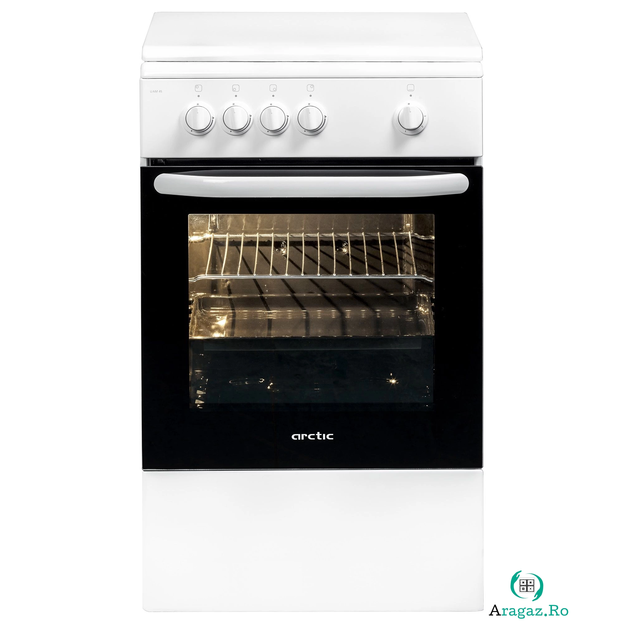 Aragaz pe Gaz Arctic UAM4S, 4 arzatoare, Dispozitiv siguranta, 50 cm