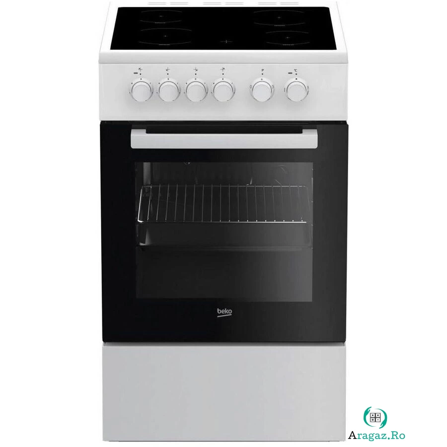 Beko Aragaz Beko cu placa ceramica , electric FSS57000GW , 60 L, Alb la 1,745.99 lei ron