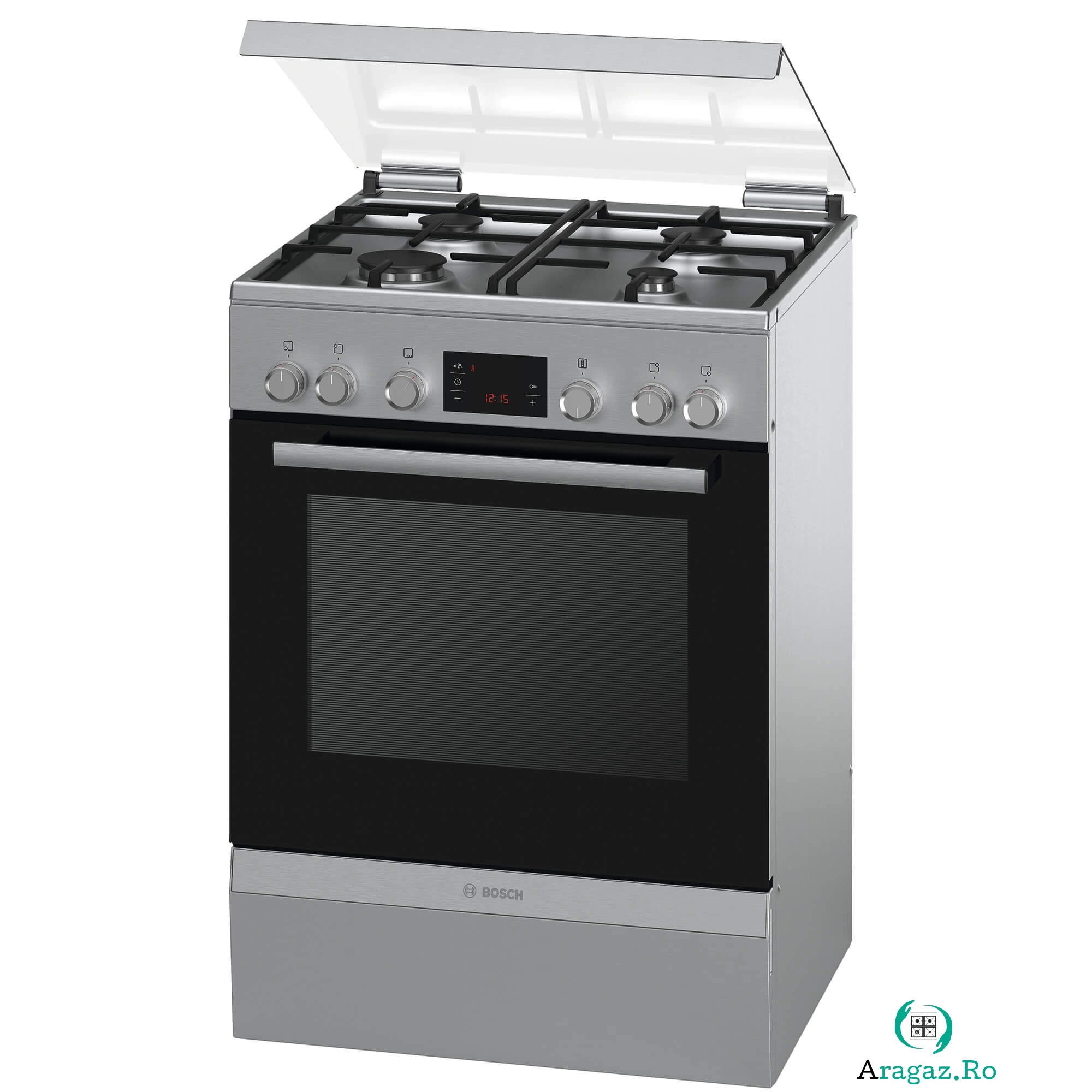 Aragaz Bosch HGD745255R, Mixt, 4 arzatoare, 60 cm la 2,299.99 lei ron
