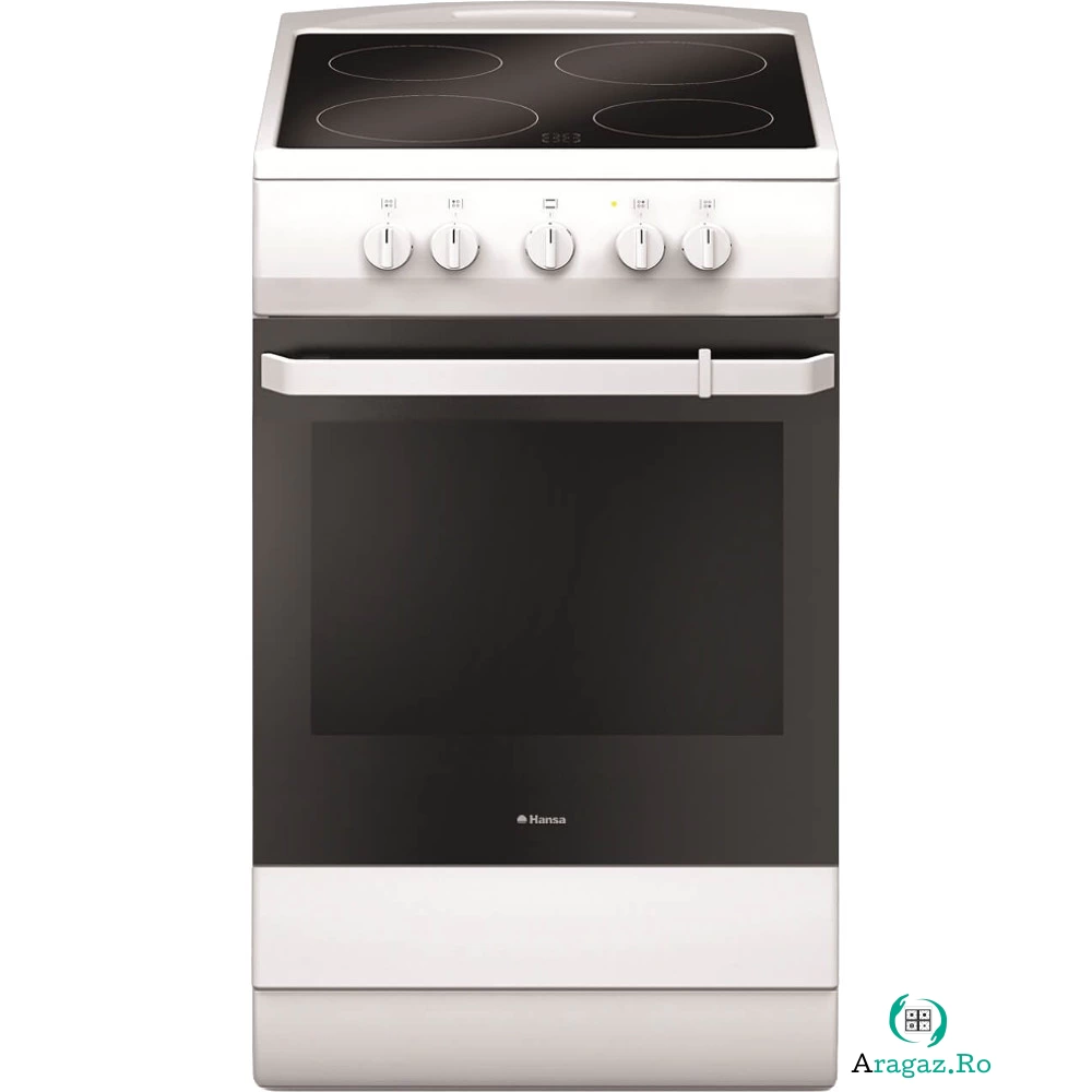 Aragaz electric Hansa FCCW53009, Vitroceramica, Grill, Clasa A la 1,589.99 lei ron
