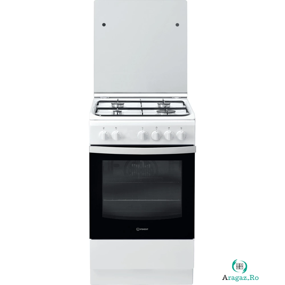 Aragaz pe Gaz Indesit IS5G0PMW/E, 4 arzatoare, Alb la 1,599.99 lei ron