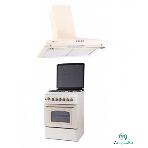 Pachet Aragaz 4 Arzatoare + Decorativa Onda Retro