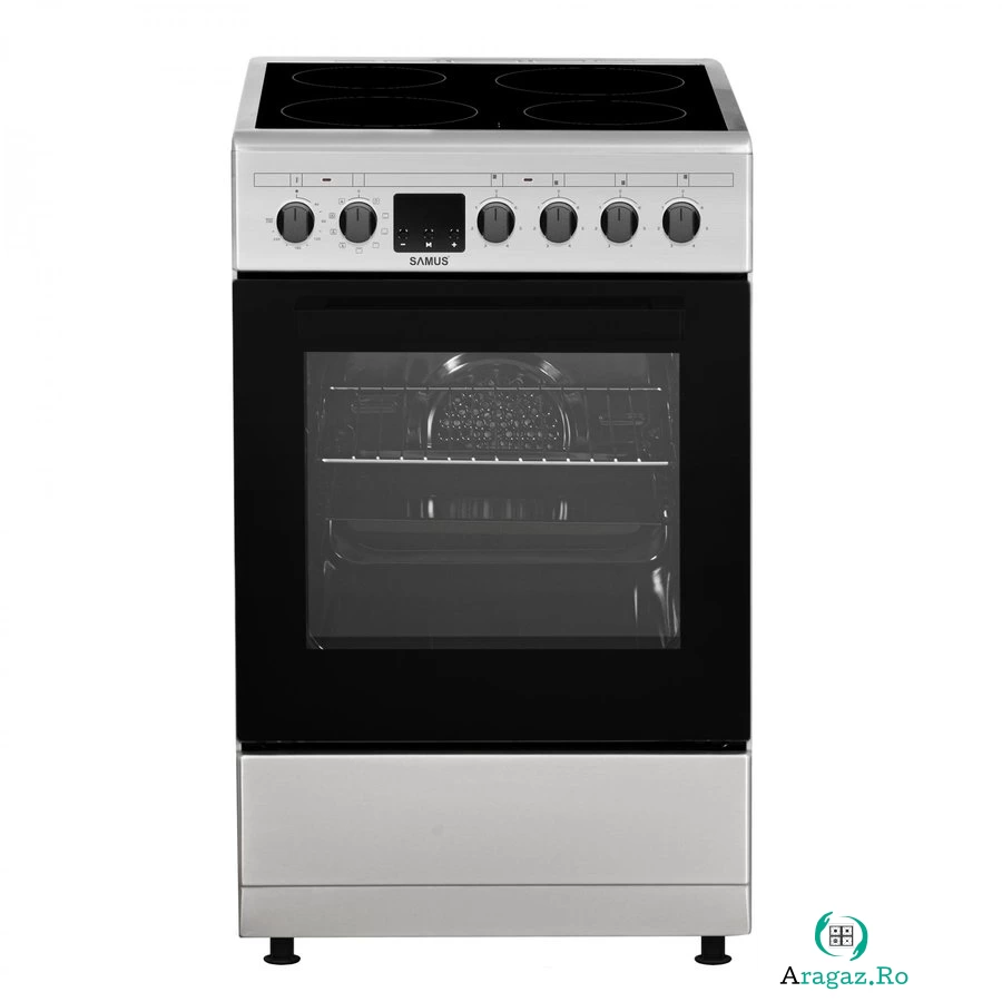 Aragaz SM564VTE Electric 4 zone de gatit Inox la 1,594.99 lei ron