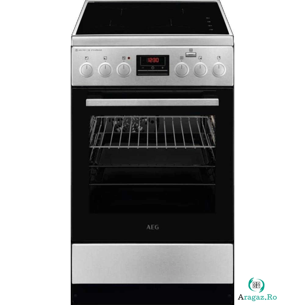 Aragaz electric Aeg CIB56481BM, Grill, 4 zone gatit