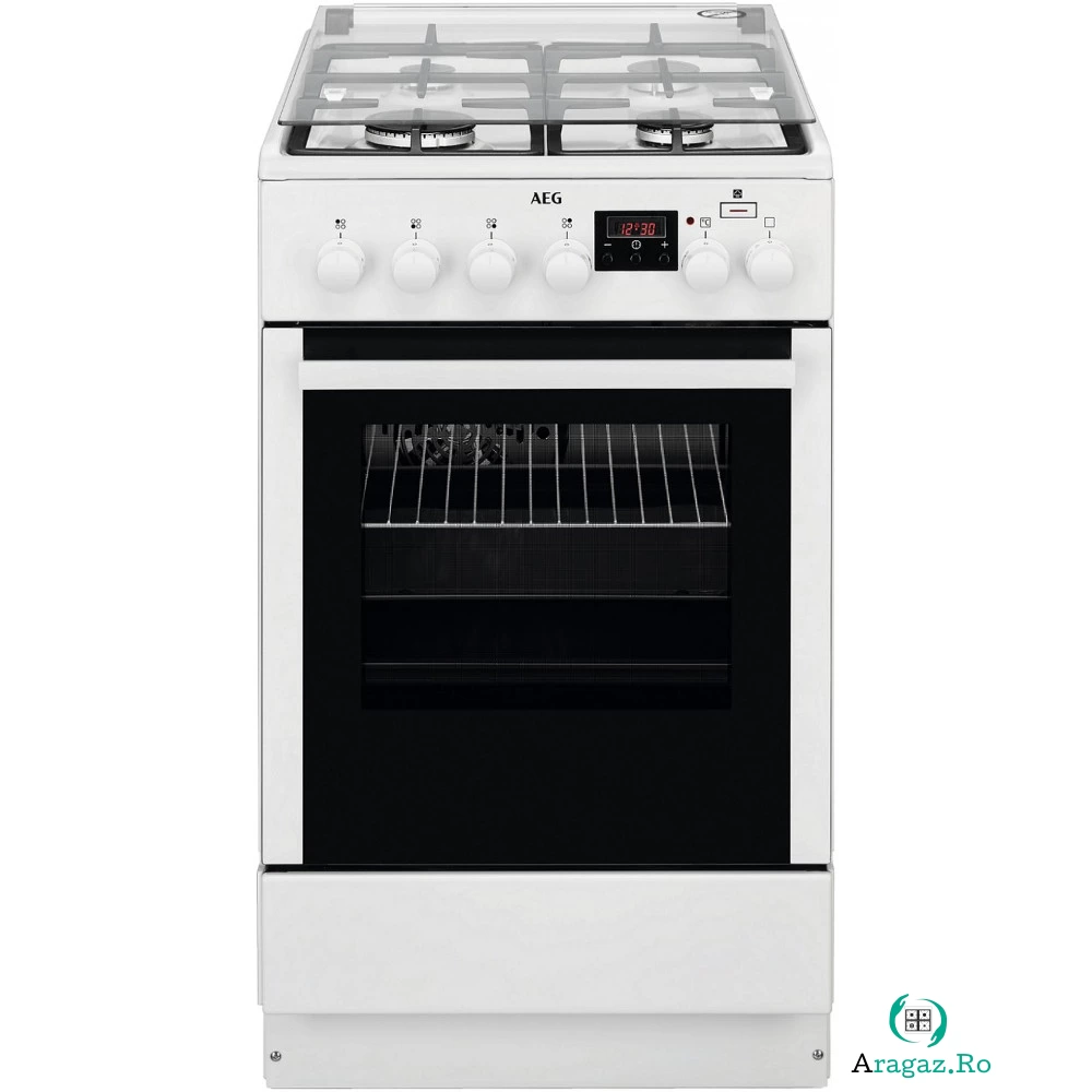 Aragaz mixt AEG CKB56401BW, Cuptor electric, 4 arzatoare