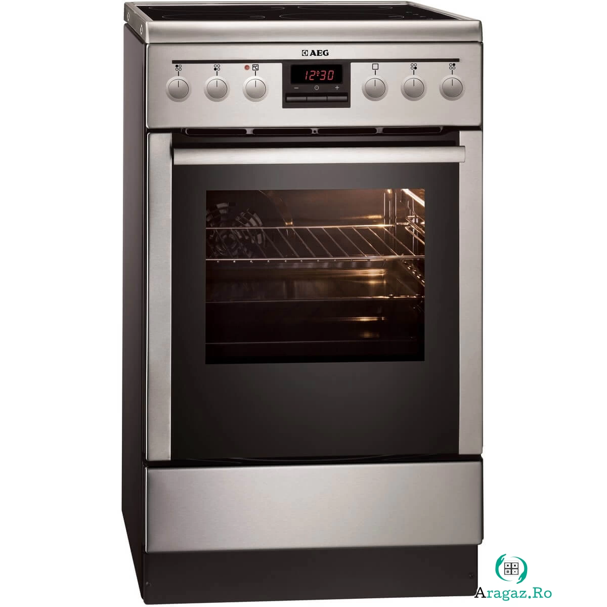 Aragaz AEG 47995IQ-MN, Electric, 4 arzatoare, 50 cm