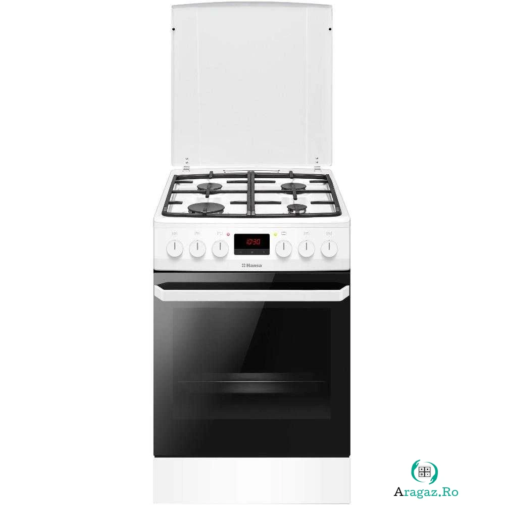Aragaz mixt Hansa FCMW582109, Cuptor electric, Grill, 4 arzatoare la 1,029.99 lei ron