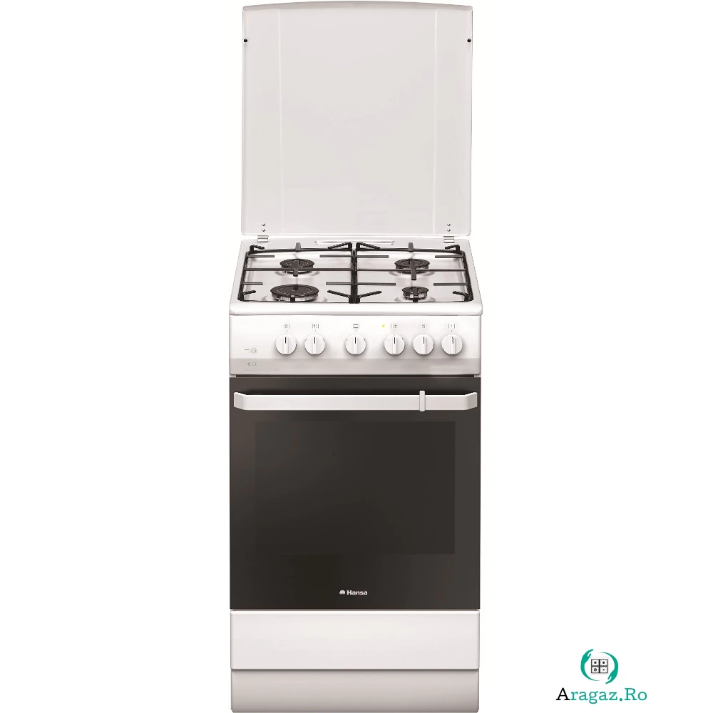Aragaz pe Gaz Hansa FCGW521109, Rotisor, Grill, 4 arzatoare